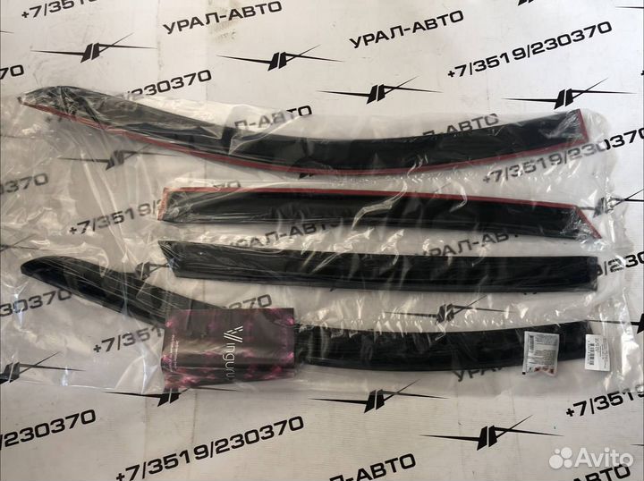 Дефлекторы окон Vinguru KIA Rio 2012-2017