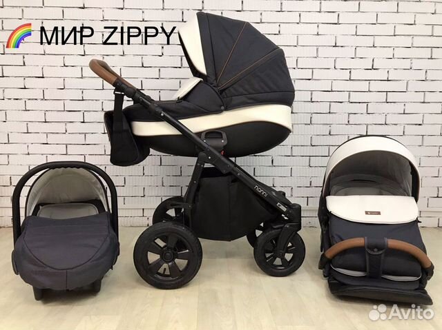 Коляска tutis nanni 2/1 (3/1) темно-серая (антраци