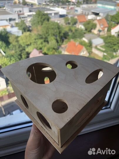 Деревянный домик для грызунов