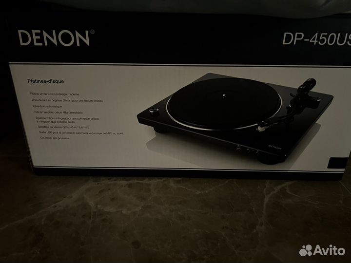 Виниловый проигрыватель denon DP- 450 USB