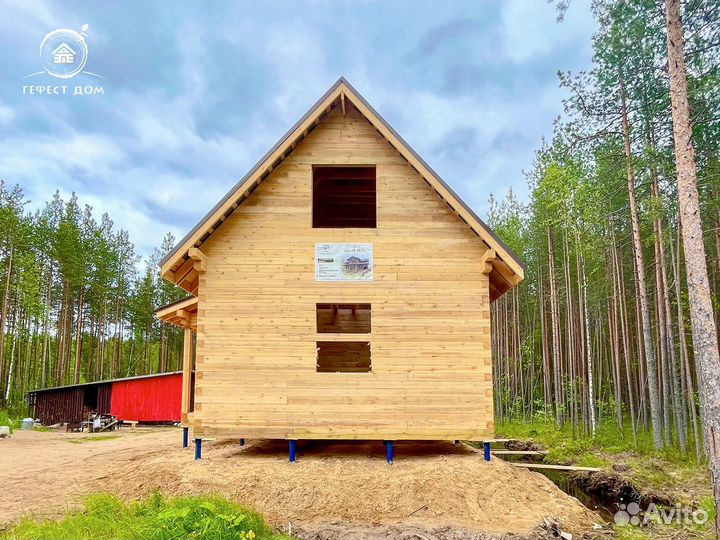 Строительство дома из бруса 48м2