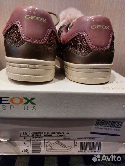 Новые кеды Geox для девочки 39 р