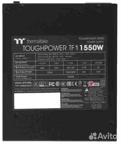 Блок питания Thermaltake Toughpower TF1 - 1550 вт