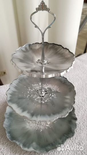 Фруктовница часы салфетница из Эпоксидной смолы