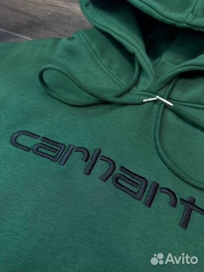 Худи Carhartt зеленый