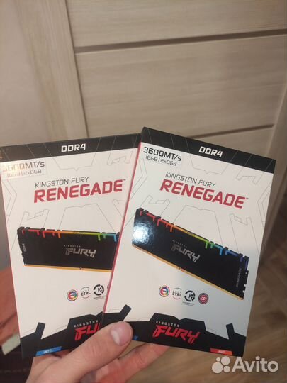 Оперативная память Kingston 2x8 gb 3600 mhz