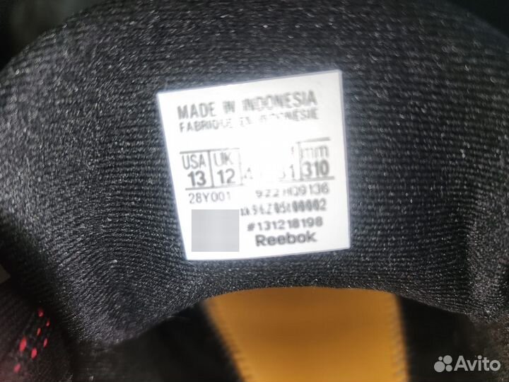 Кроссовки мужские Reebok р.47