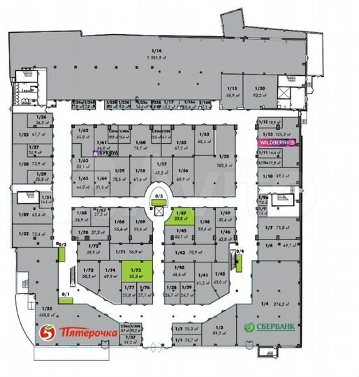 Сдам торговое помещение, 52 м²