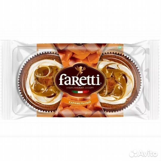 Пирожное faretti Флоренция Карамельное 130 г