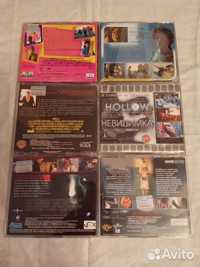 Видео диски (цена за 6 фильмов)