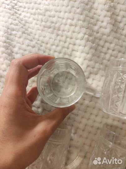 Хрустальные бокалы СССР посуда хрусталь