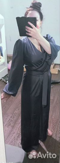 Комбинезон с широкими брюками