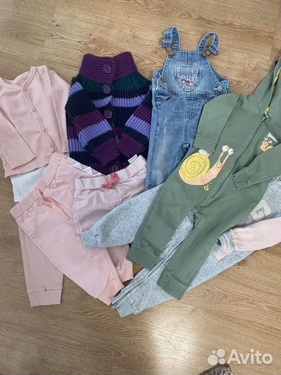 Вещи пакетом на девочку 74 80