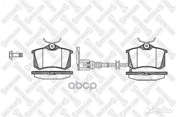 274 041-SX 263 41 колодки дисковые з VW Golf
