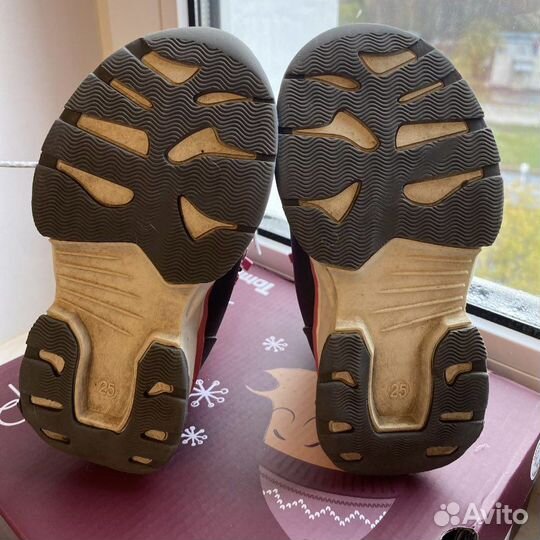 Зимние ботинки для девочки 25 размер