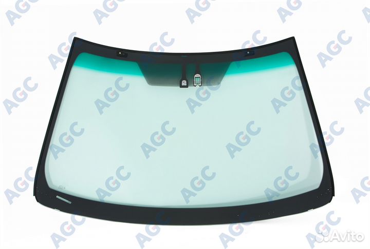 AGC toyota camry 2011-2014 стекло ветровое зеленое/зеленая полоса + шумоизоляция -дд-VIN-допускаемое