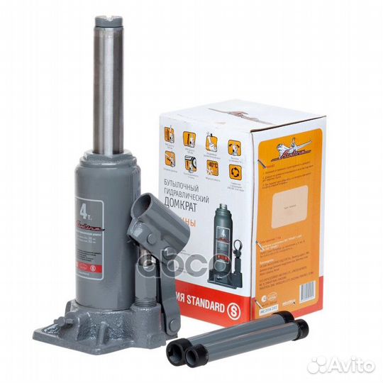 AJ-B-04S домкрат бутылочный 4т, min 180мм, max