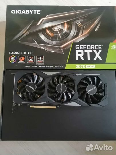 Видеокарта rtx 2070 super Gigabyte gaming OC
