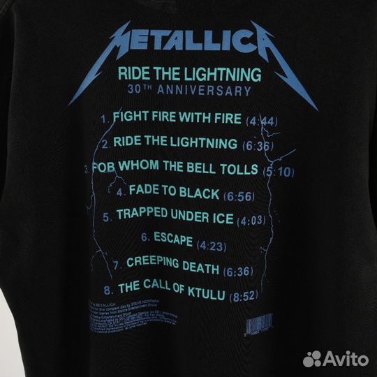 Футболка metallica унисекс oversize