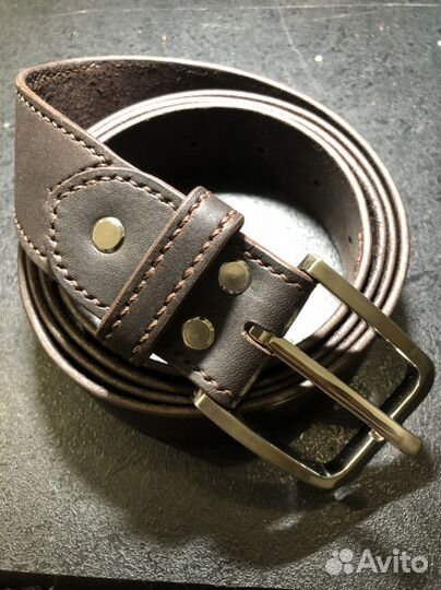 Кожаный ремень (ручная работа)