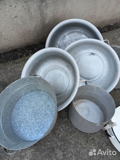 Алюминиевые кастрюли, тазы