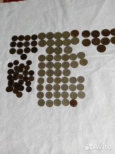 Монеты: 1,2,3,10,15,20 коп