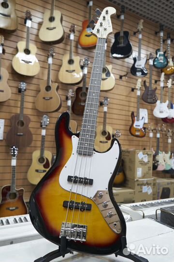 Terris TJB-46 SB Бас Гитара Jazz Bass Гарантия NEW