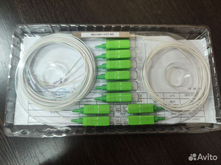 Разветвитель планарный PLC 1х4 оконцованный, 0.9мм