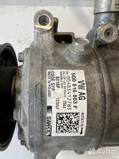 Компрессор кондиционера vw skoda audi