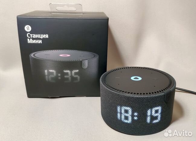 Яндекс станция мини 2 (с часами) yndx-00020