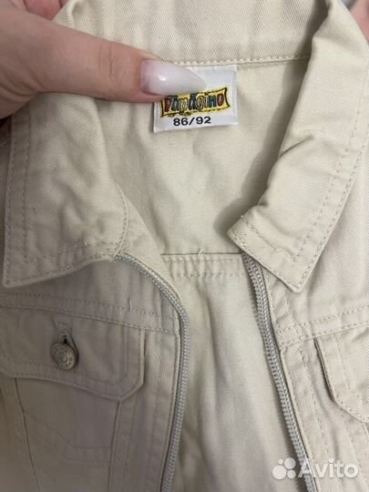 Джинсовая куртка + джинсы для девочки 86-92