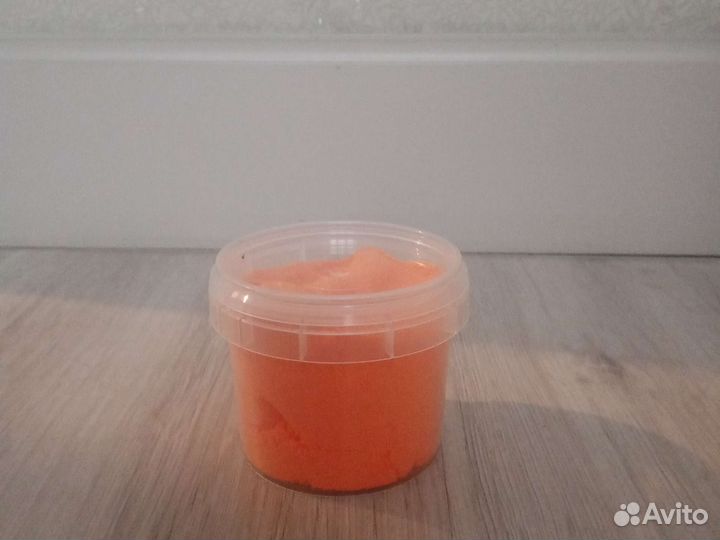 Гинетический пластилин, 1шт, цвет: оранжевый