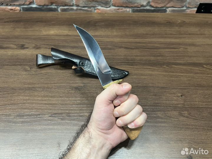 Нож Куница, кованная сталь 95х18