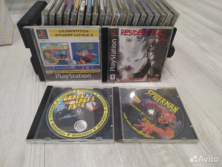 Диски с играми на Sony PlayStation One