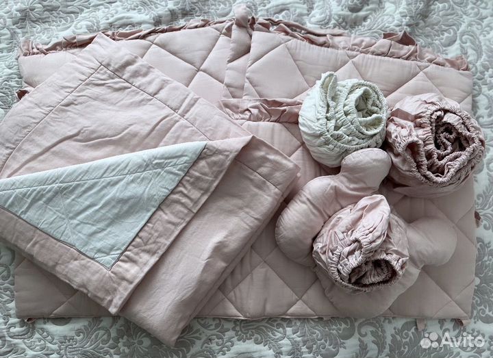 Бортики на круглую/овальную детскую кроватку