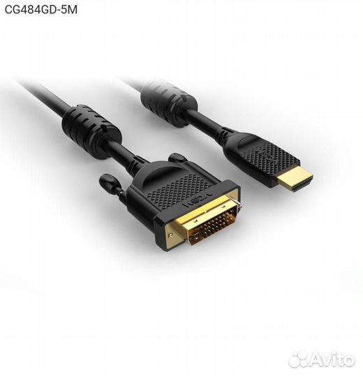 Видеокабель vcom hdmi (M) - DVI-D (M) 5.00м, CG48