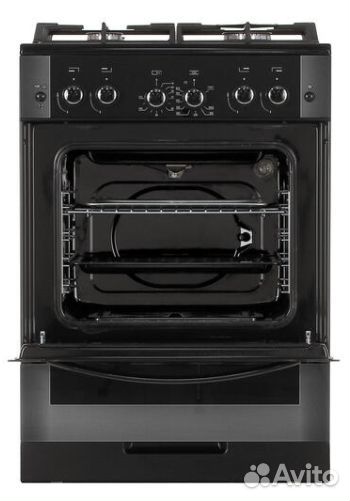 Плита газовая gefest 6500-02 0044 (черн. с растр.р