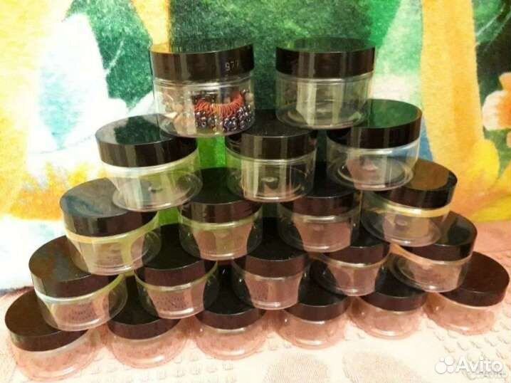 Баночки под бисер, паетки, пуговици, для шитья