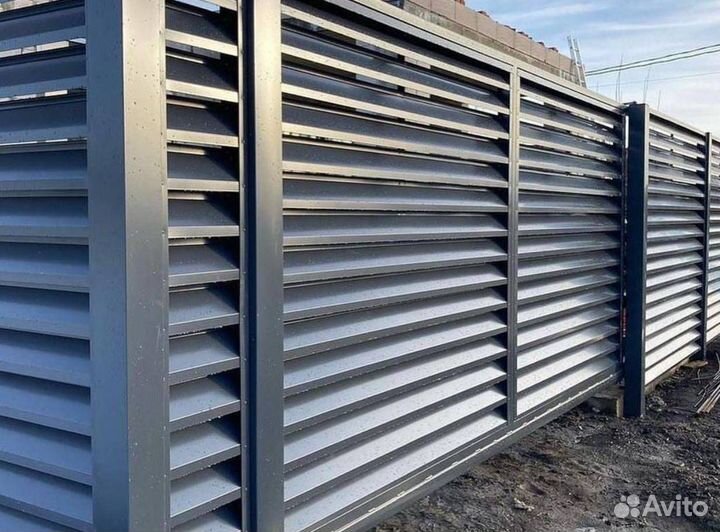 Забор еврожалюзи жалюзи