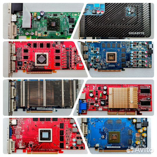 Видеокарты нерабочие на запчасти