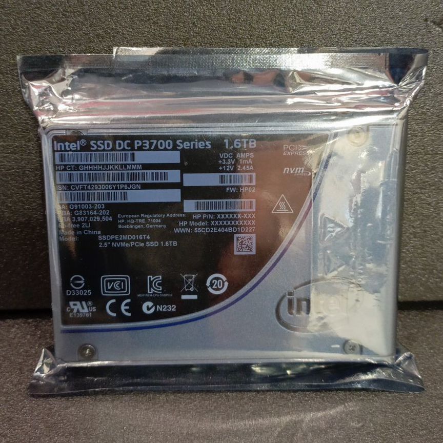 [P3700] Ssd Intel Dc 1.6 Тб Ssdpe2md020t4 P3700