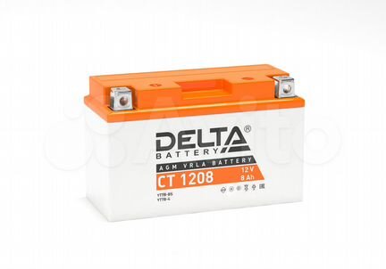 Аккумулятор Delta 8 Ач CT 1208 (YT7B-BS)