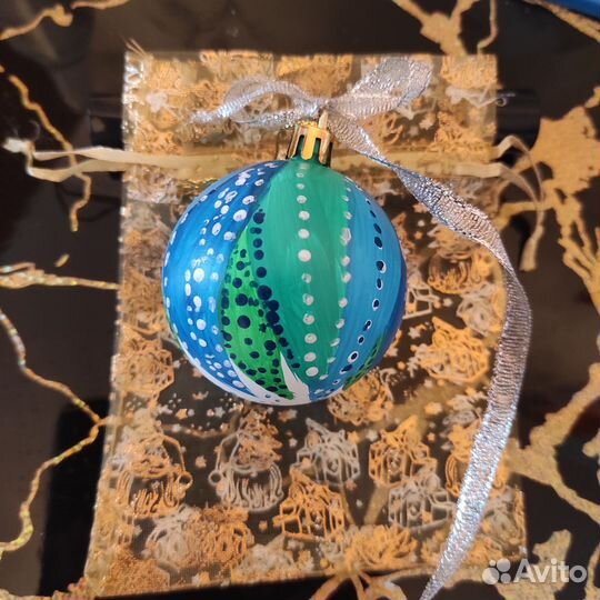 Ёлочные шары с ручной росписью