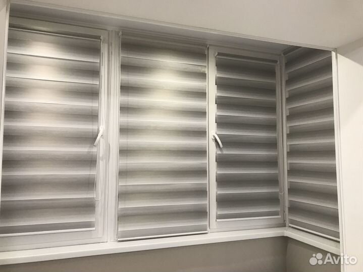 Рулонные шторы зебра