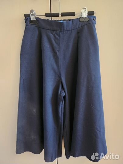 Брюки школьные кюлоты 158