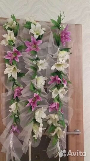 Свадебные украшения на машину