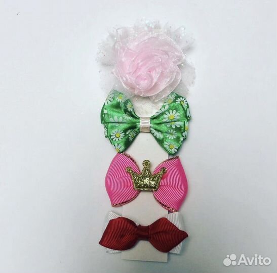 Набор бантов для собаки/кошки (2шт)