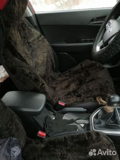 Накидки на передние сидения из искусственного меха