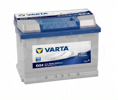 Аккумулятор Varta 60Ah (D24) Обратная полярность