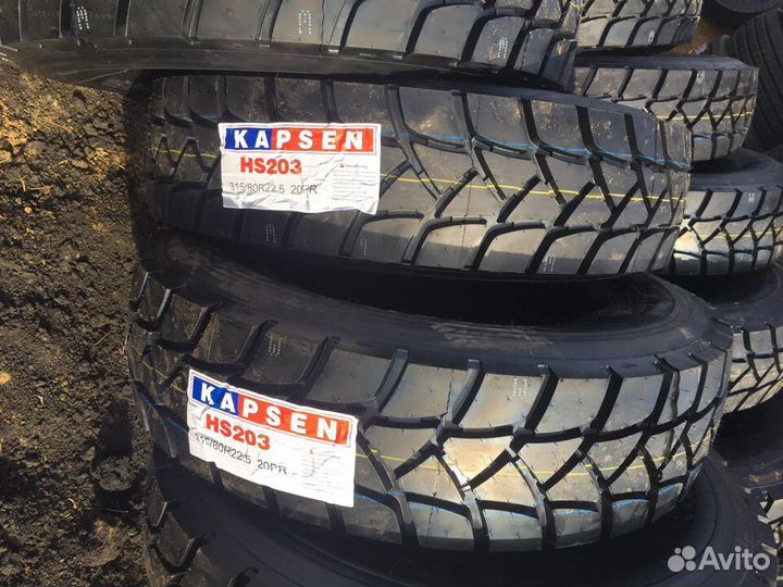 Карьерные шины 315/80R22.5 Kapsen HS203 157/153 L